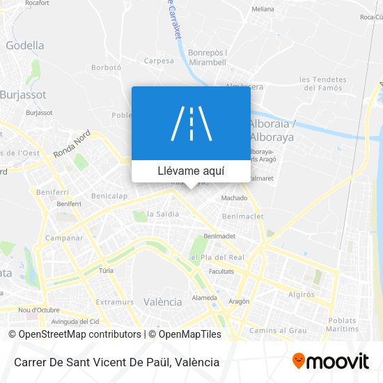 Mapa Carrer De Sant Vicent De Paül