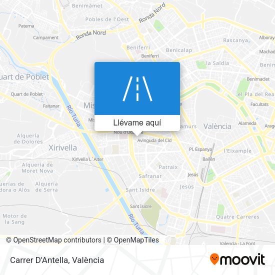 Mapa Carrer D'Antella