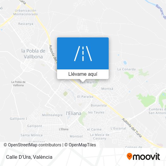 Mapa Calle D'Ura
