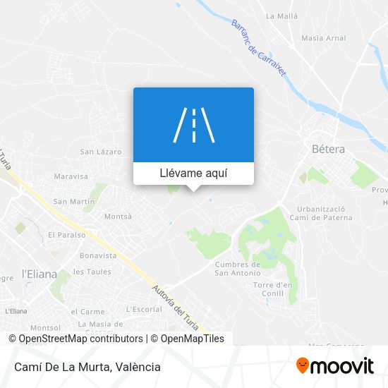 Mapa Camí De La Murta
