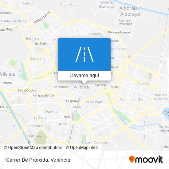 Mapa Carrer De Próixida