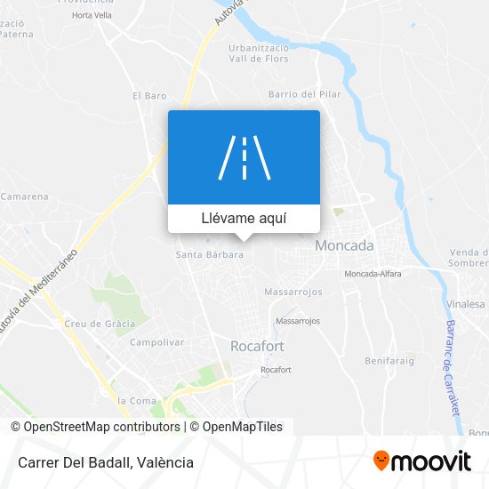 Mapa Carrer Del Badall