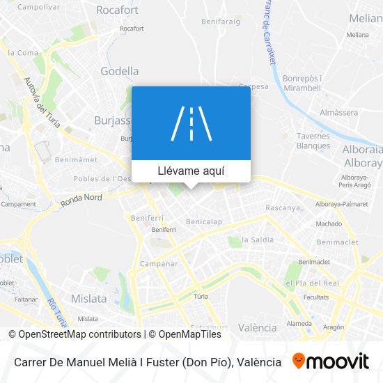 Mapa Carrer De Manuel Melià I Fuster (Don Pío)