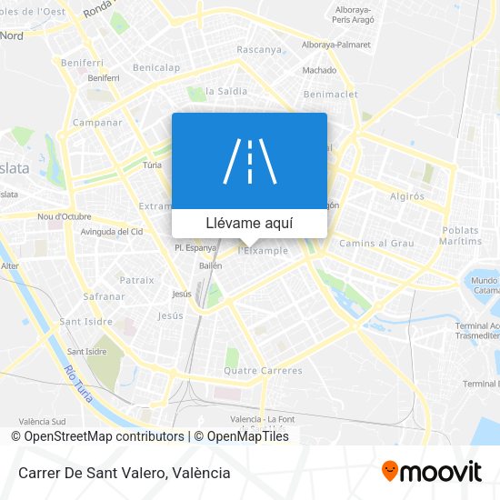 Mapa Carrer De Sant Valero