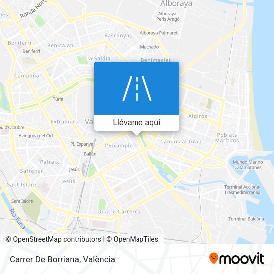 Mapa Carrer De Borriana