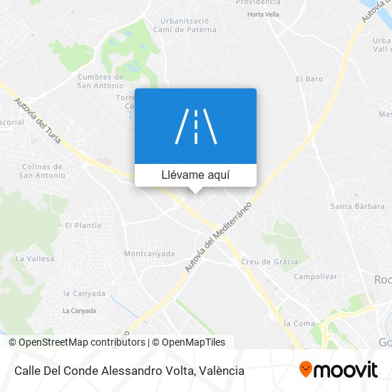 Mapa Calle Del Conde Alessandro Volta
