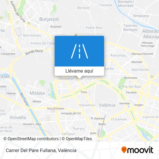 Mapa Carrer Del Pare Fullana