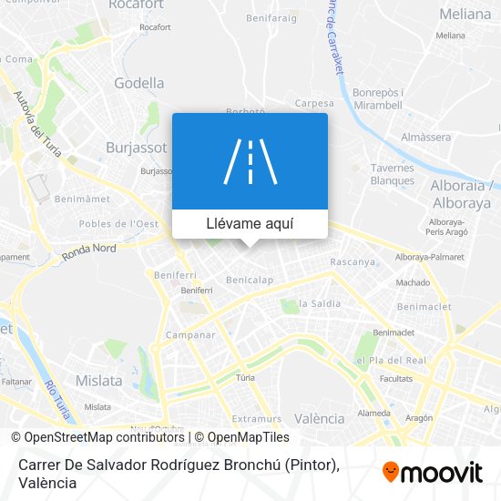 Mapa Carrer De Salvador Rodríguez Bronchú (Pintor)