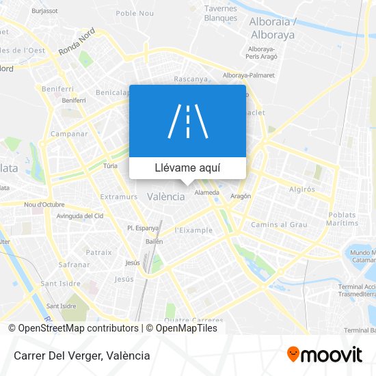 Mapa Carrer Del Verger