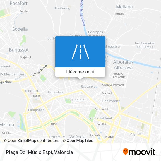 Mapa Plaça Del Músic Espí