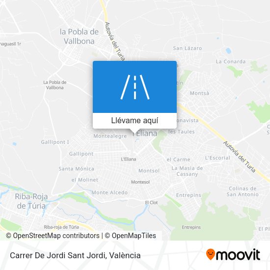 Mapa Carrer De Jordi Sant Jordi