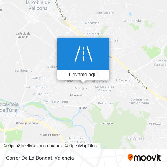 Mapa Carrer De La Bondat