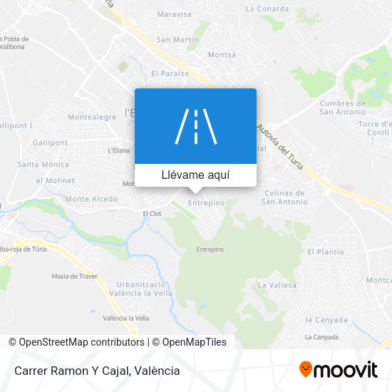 Mapa Carrer Ramon Y Cajal
