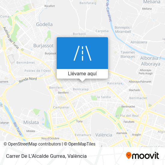 Mapa Carrer De L'Alcalde Gurrea