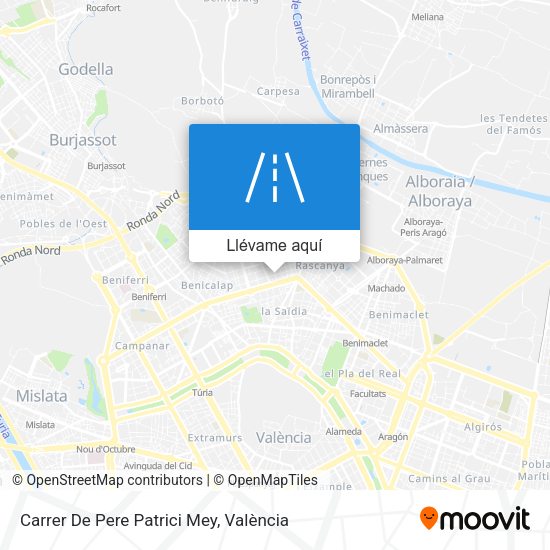 Mapa Carrer De Pere Patrici Mey