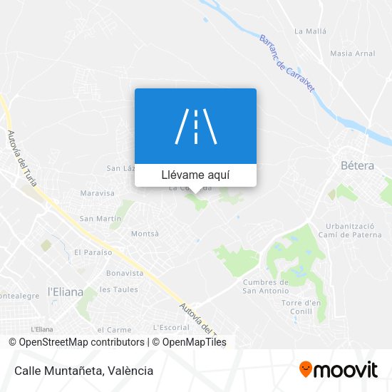 Mapa Calle Muntañeta