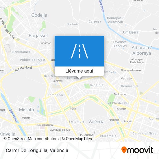 Mapa Carrer De Loriguilla