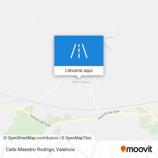 Mapa Calle Maestro Rodrigo