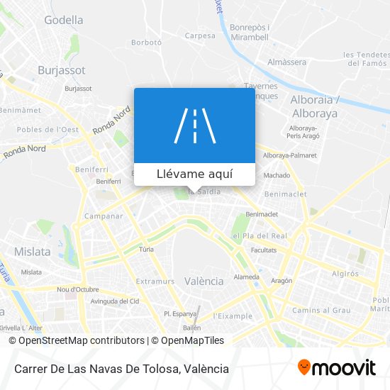 Mapa Carrer De Las Navas De Tolosa