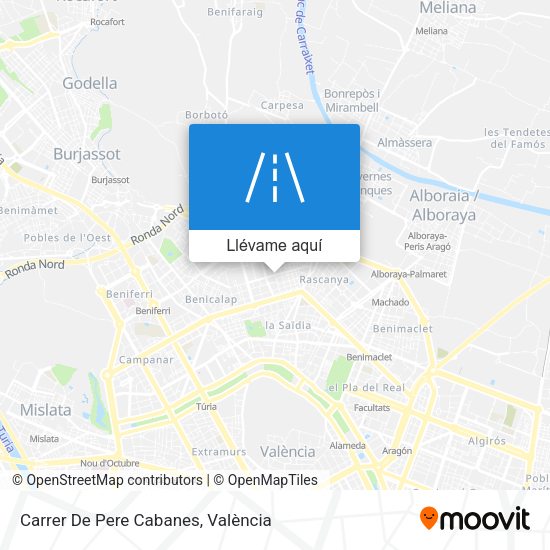 Mapa Carrer De Pere Cabanes