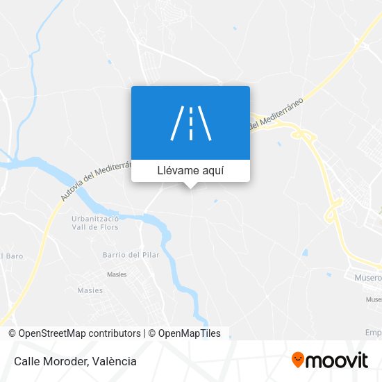 Mapa Calle Moroder