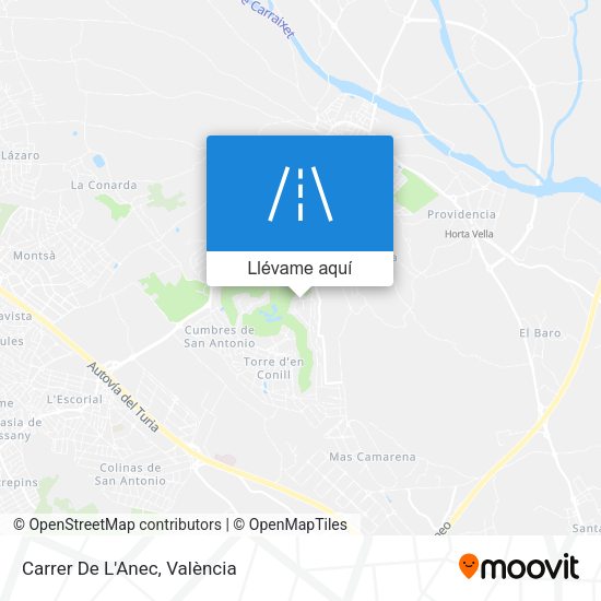 Mapa Carrer De L'Anec