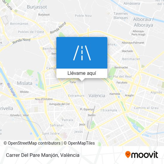 Mapa Carrer Del Pare Manjón