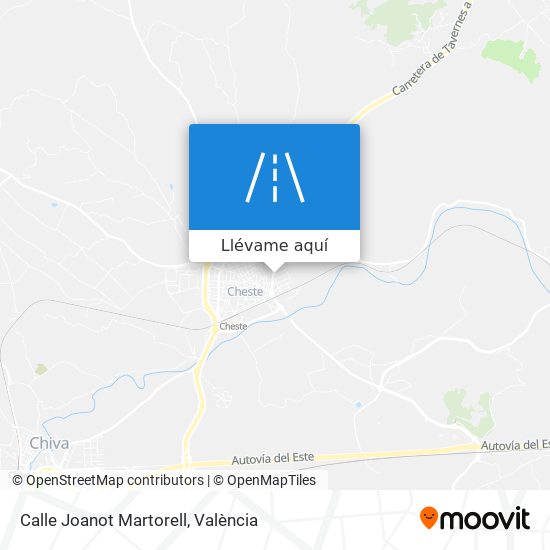 Mapa Calle Joanot Martorell