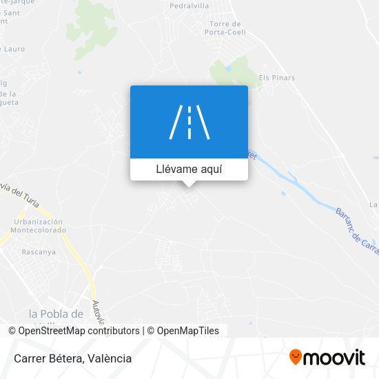 Mapa Carrer Bétera