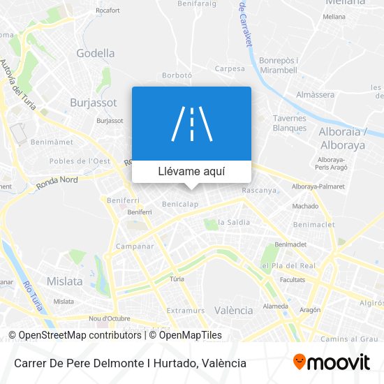 Mapa Carrer De Pere Delmonte I Hurtado