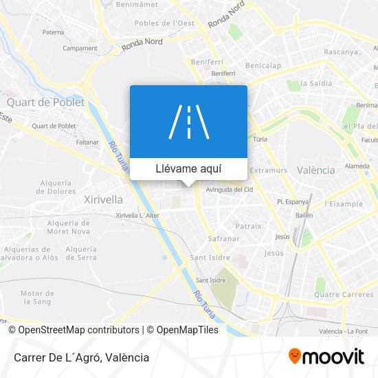 Mapa Carrer De L´Agró