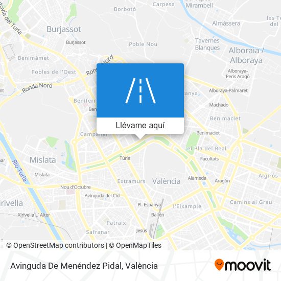Mapa Avinguda De Menéndez Pidal