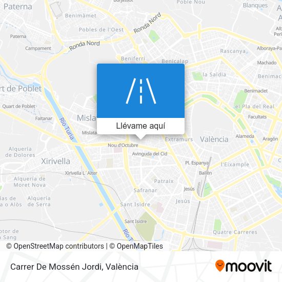 Mapa Carrer De Mossén Jordi