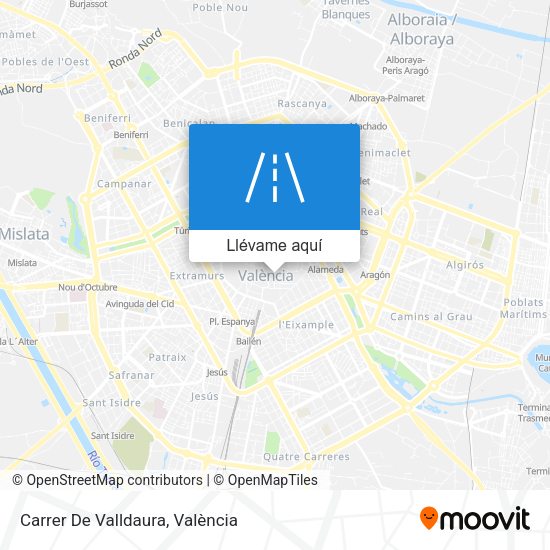 Mapa Carrer De Valldaura