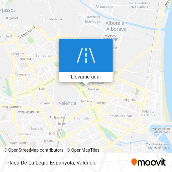 Mapa Plaça De La Legió Espanyola