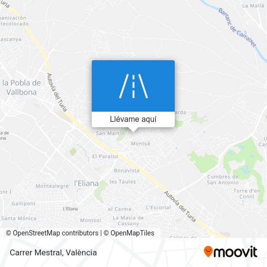 Mapa Carrer Mestral