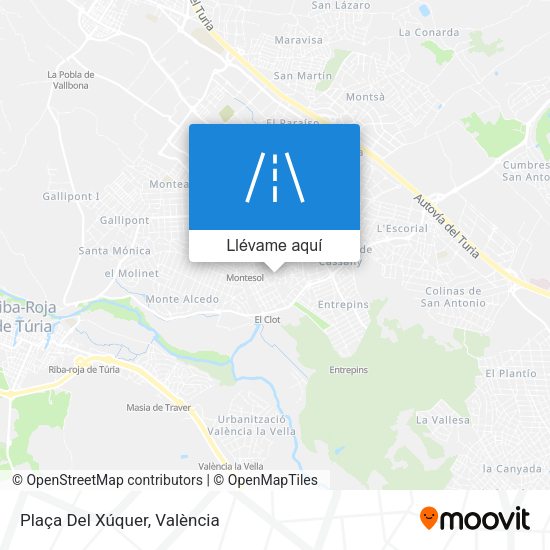 Mapa Plaça Del Xúquer