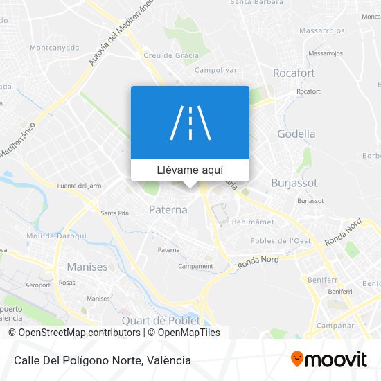 Mapa Calle Del Polígono Norte