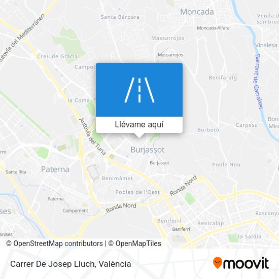 Mapa Carrer De Josep Lluch