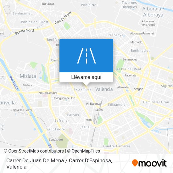 Mapa Carrer De Juan De Mena / Carrer D'Espinosa