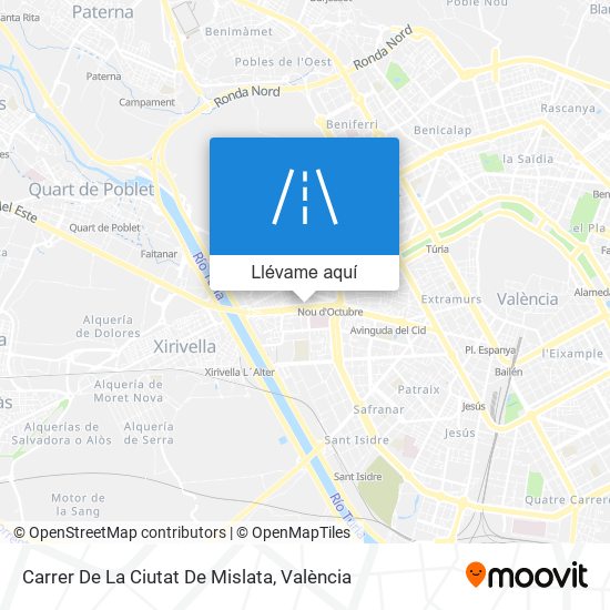 Mapa Carrer De La Ciutat De Mislata