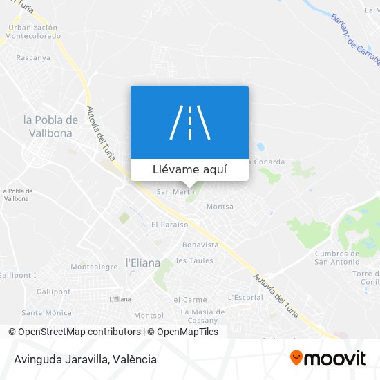 Mapa Avinguda Jaravilla