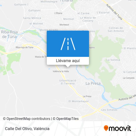 Mapa Calle Del Olivo