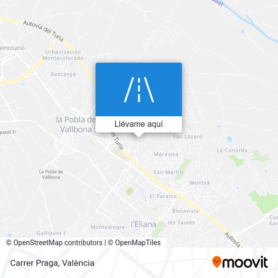 Mapa Carrer Praga