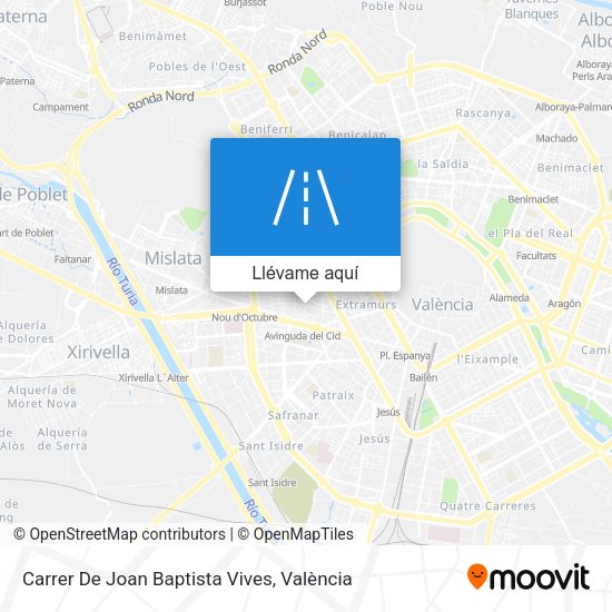 Mapa Carrer De Joan Baptista Vives