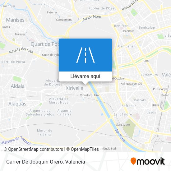 Mapa Carrer De Joaquín Orero