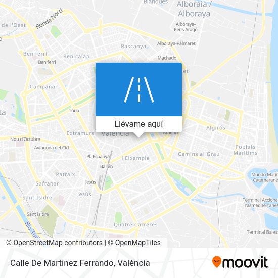 Mapa Calle De Martínez Ferrando