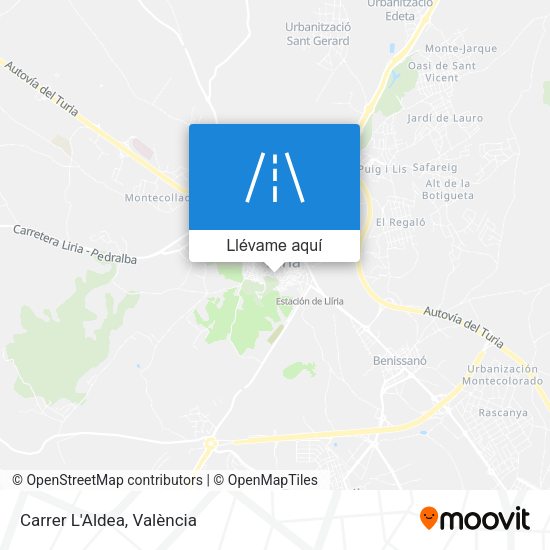 Mapa Carrer L'Aldea