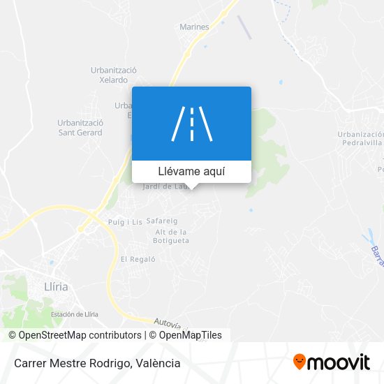 Mapa Carrer Mestre Rodrigo