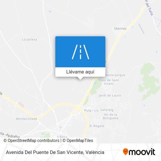 Mapa Avenida Del Puente De San Vicente